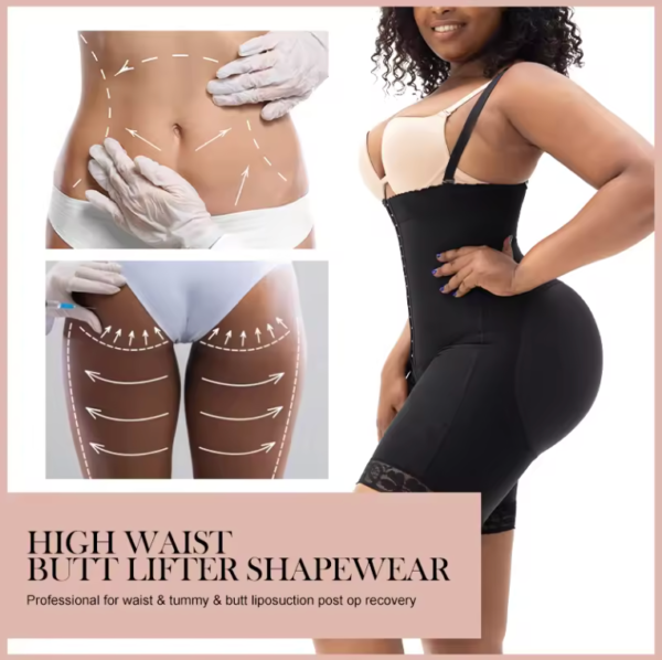 Sleek Silhouette Enhancer High-Waist Shaper Shorts - Image 3