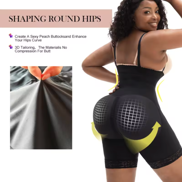 Sleek Silhouette Enhancer High-Waist Shaper Shorts - Image 4